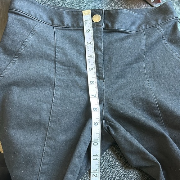 Veronica Beard Straight Leg Ankle Pant Black Pockets Designer Sz 0 - Picture 12 of 13